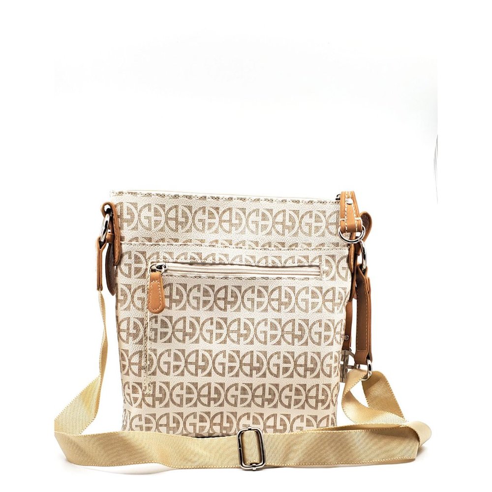 NWD Giani Bernini Khaki Block Signature Crossbody - Picture 3 of 7